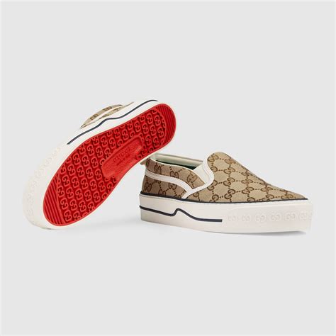 gucci tennis slip on womens|Gucci high top women sneakers.